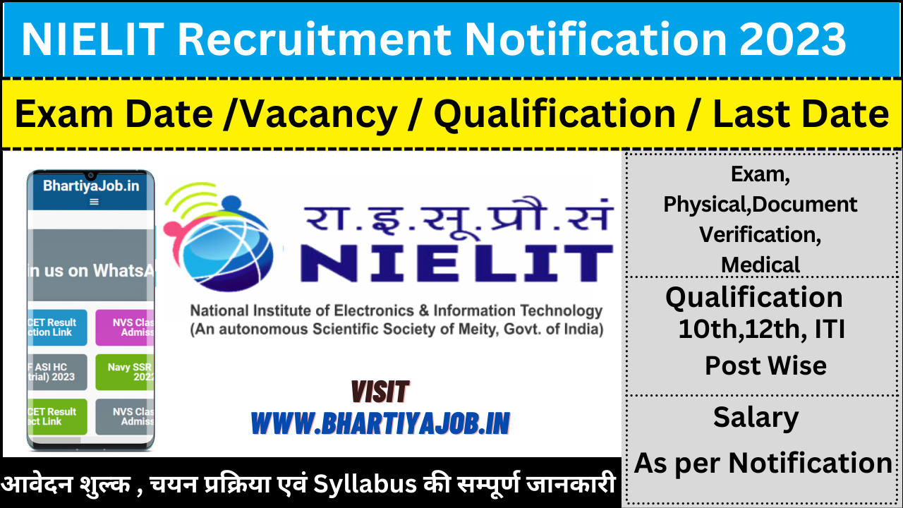 NIELIT Recruitment Notice